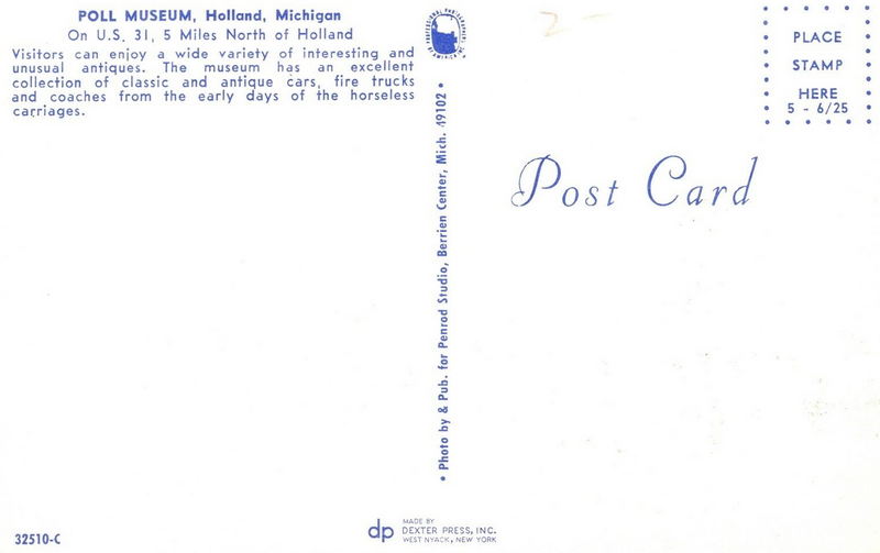 Poll Museum - Vintage Postcard (newer photo)
